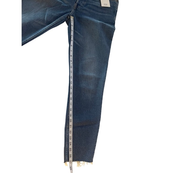 RE/DONE 90s High Rise Ankle Crop Vintage Indigo Destroy Jeans Size 28‎ New - Picture 9 of 10